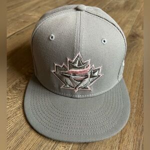 New Era Gray and Pink Hat